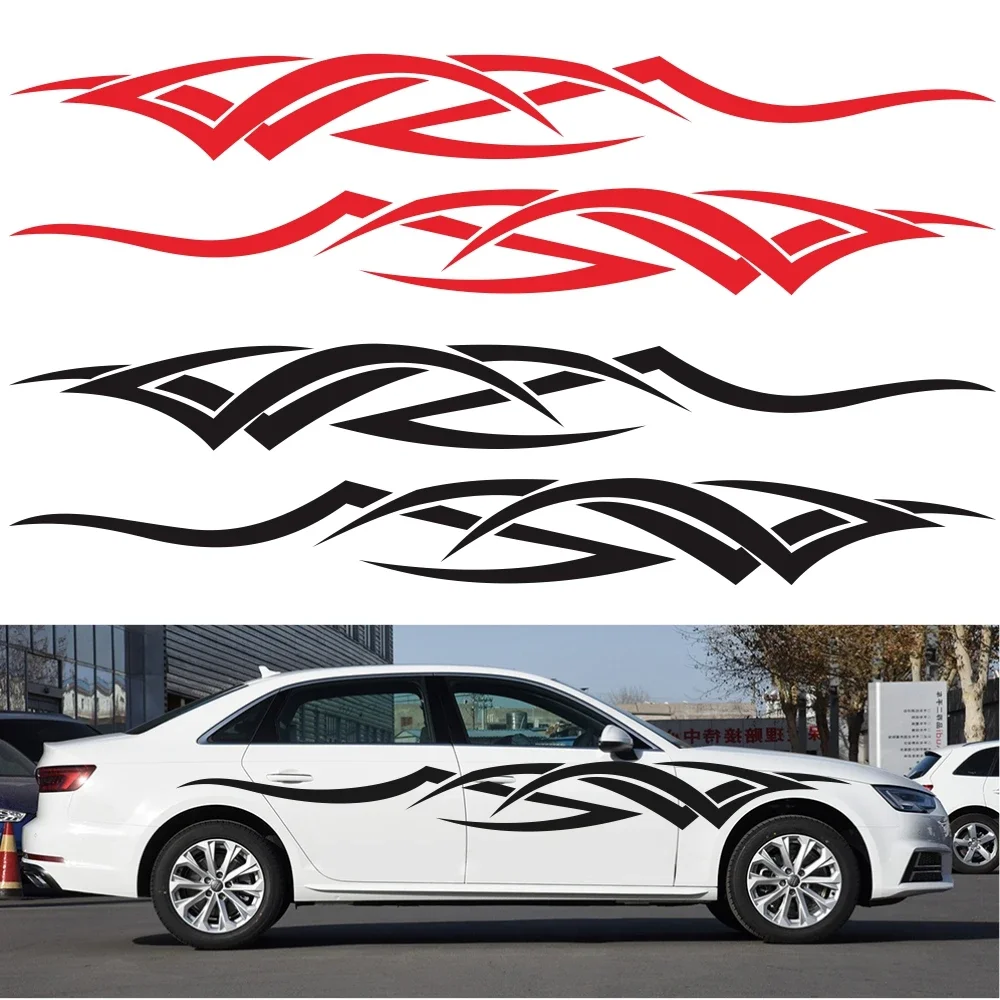 240X26CM Car Side Body Racing Long Stripe Vinyl Decals Graphics Decor Sticker DIY Modified Car Stickers Styling Mouldings