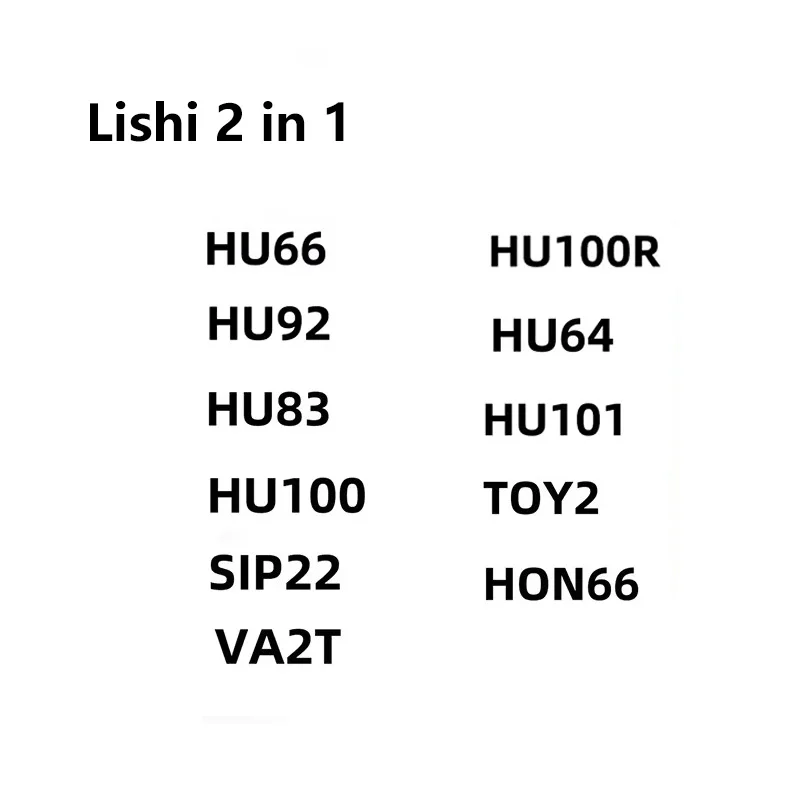 Lishi HU66 Decoder 2-in-1 Lishi Werkzeug HU100 HU83 HU92 HU100R HON66 VA2T TOY2 SIP22 HU101 Schlüsseldienstwerkzeuge 2-in-1 Lishi – Detail 1