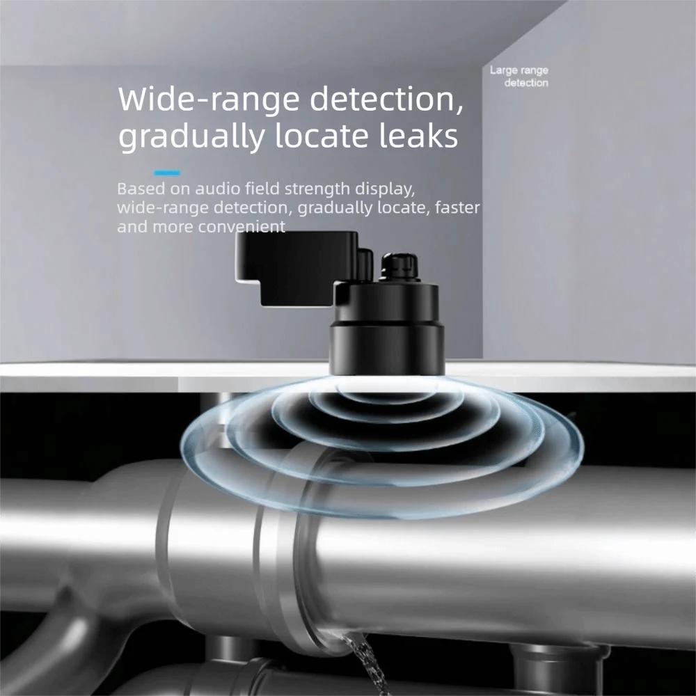 High Sensitivity Leak Detector Sound Frequency Pointer Portable Display Water Leak Detection Audio Field Strength Visualizer
