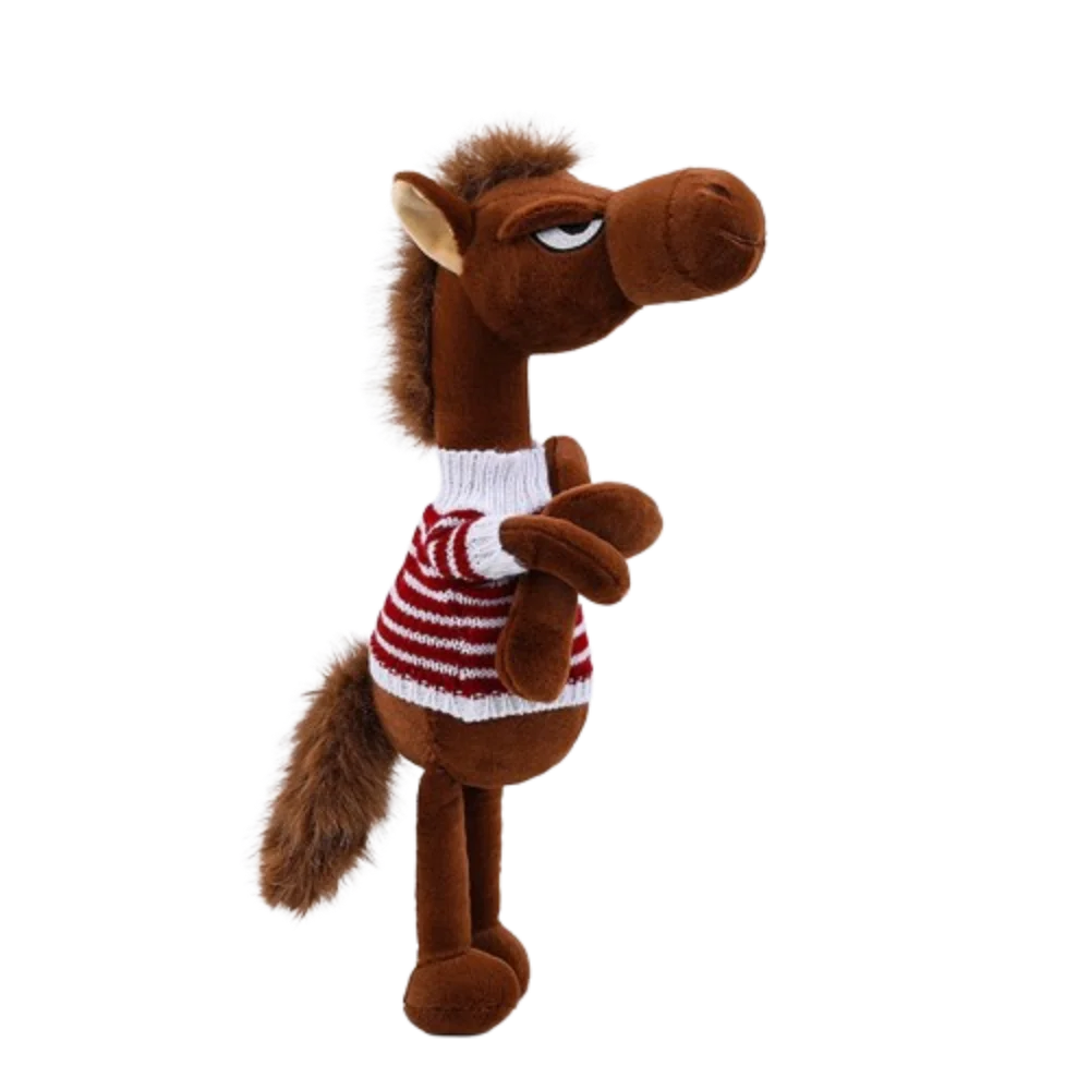 

Креативная плюшевая игрушка-лошадь, милая имитация лошади, мягкая кукла в китайском стиле, фигурка пони по знаку зодиака, рождественский подарок