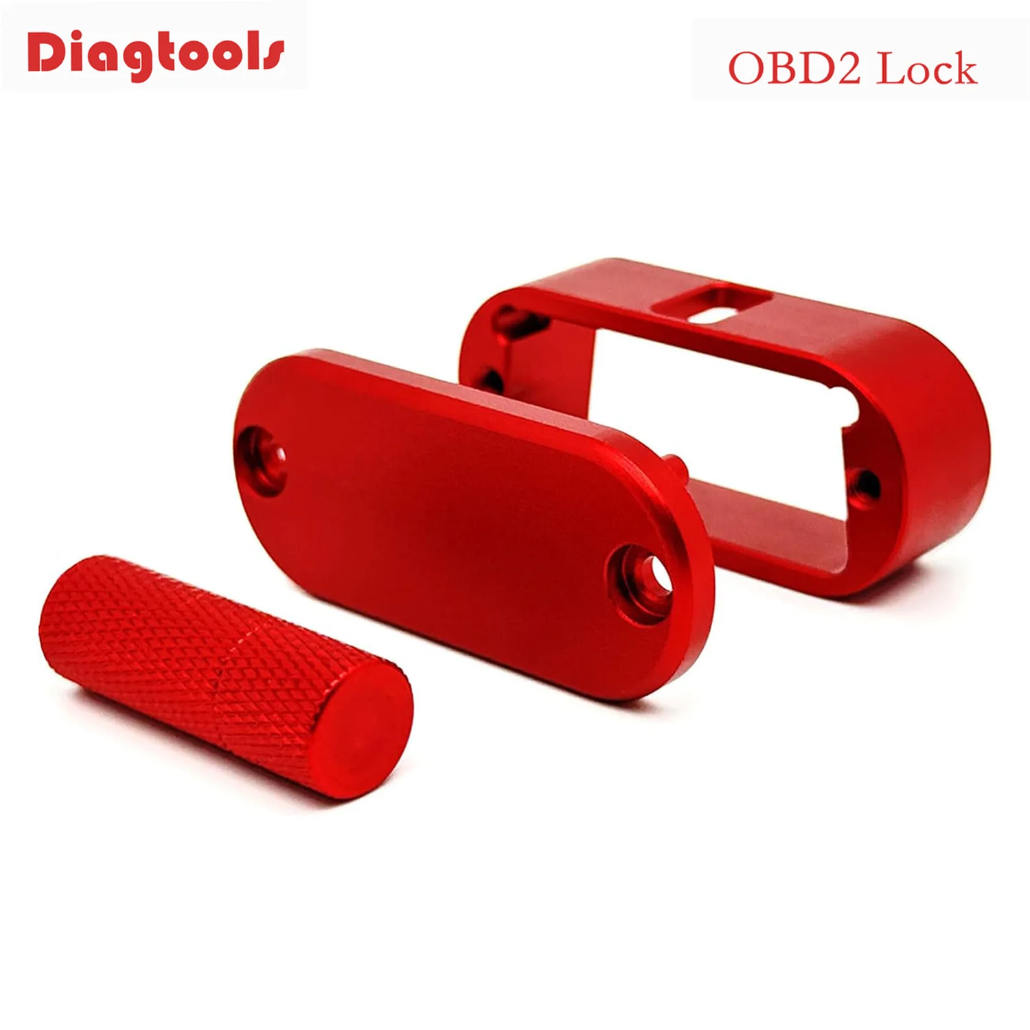 Dispositivo de Bloqueio OBD2 PRO em Liga de Alumínio, Dispositivo Mecânico de Bloqueio OBDII para Proteção da Porta OBD do Veículo