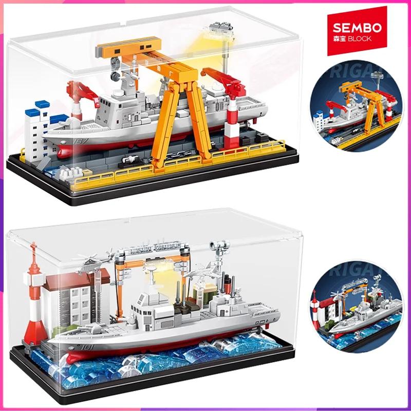 

Sembo 055 Разрушитель, строительные блоки, авианосец, украшение для рабочего стола, головоломка, сборка модели, игрушки, подарки на день рождения для детей