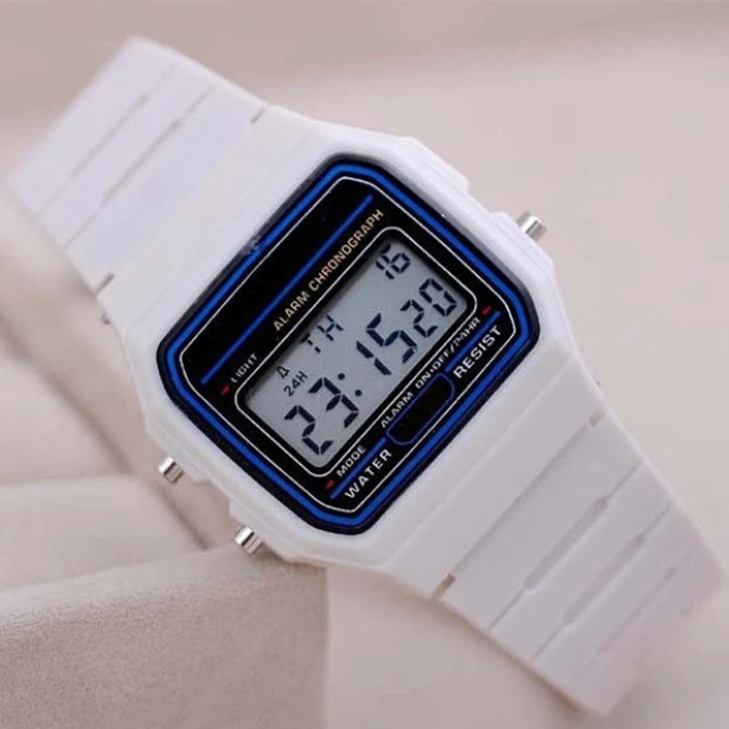 Reloj digital LED cuadrado de moda para hombre, deportivo, casual, con correa de silicona, regalo para hombre 3