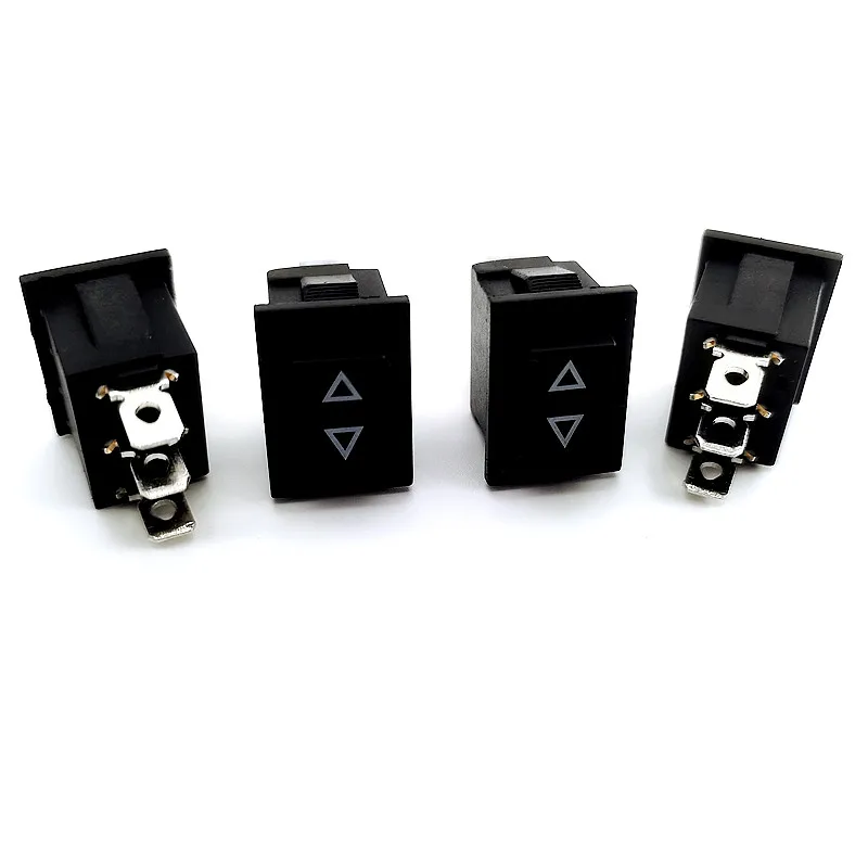 5Pcs KCD1 15*21mm 3pin Rocker Switch Power Switch 10A/125V Arrow Self-reset/Momentary Push Button Switch