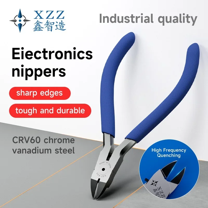 XZZ Chrome Vanadium Steel A05 Pliers Vanadium Steel Nozzle Industrial Grade Electronics Wire Plastics Mini Cutters Knife Tool