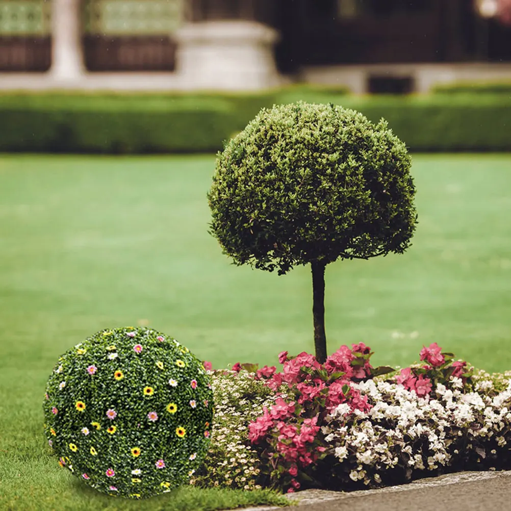 

2Pcs 20cm Topiary Frame Plastic Grass Rack Wedding Flower Arrangement Holder Accessories for Garden Party Faux Plants