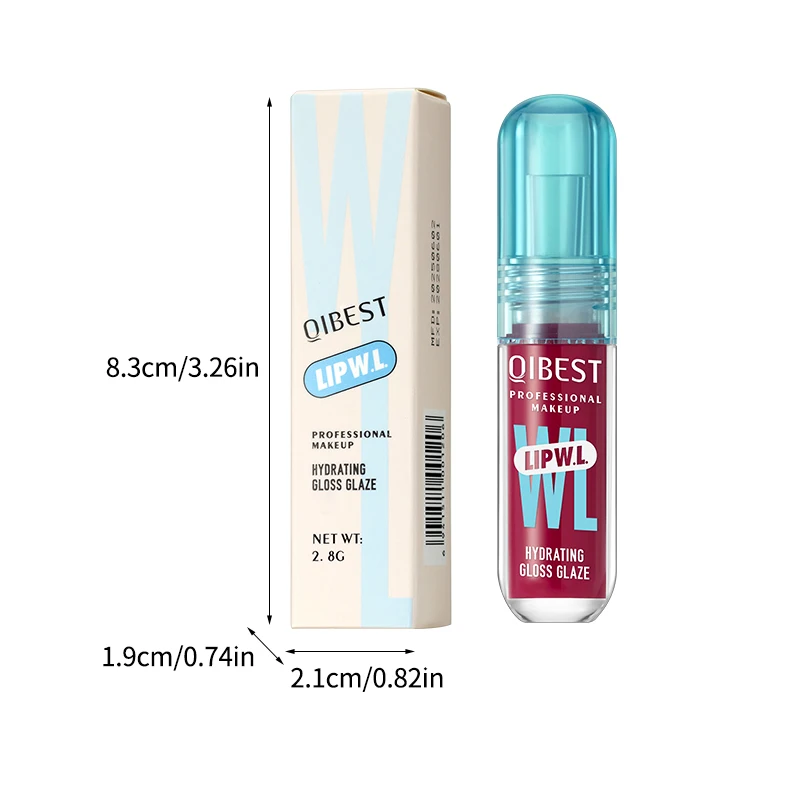 1 szt. błyszczyk do ust w kształcie lustra, nawilżający, lekki, nie tłusty, długotrwały połysk, błyszczyk do ust nie przywierający do kubka