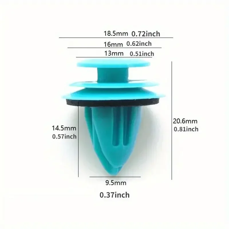 10/300 قطعة مشبك لوحة باب السيارات مع حلقة الختم السيارات السحابة برشام الوفير كليب التجنيب اكسسوارات السيارات الداخلية الاحتفاظ