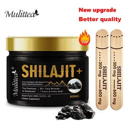 Mulittea 100% High Purity Shilajit Mineral Supplements Natural Organic Shilajit with 85+ Trace Minerals Fulvic Acid Male kidney