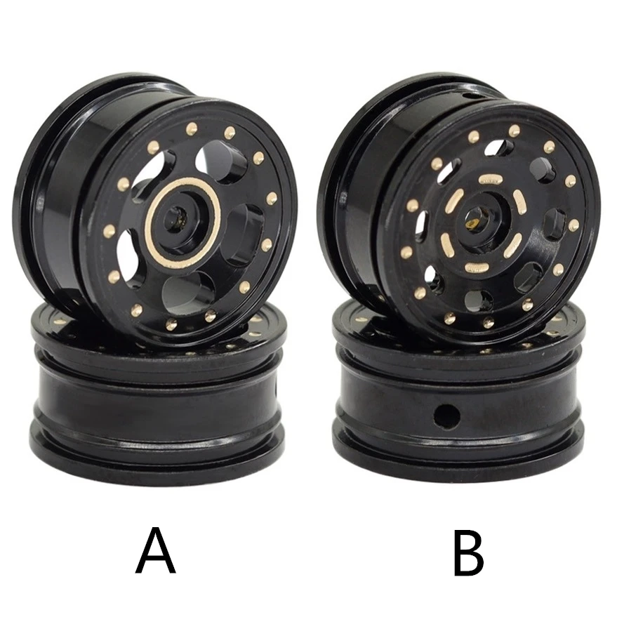 

4 шт. латунные колесные диски Beadlock 0,7 дюйма для радиоуправляемых краулеров 1/30 SCX30 Ascent-32, запчасти и аксессуары для тюнинга