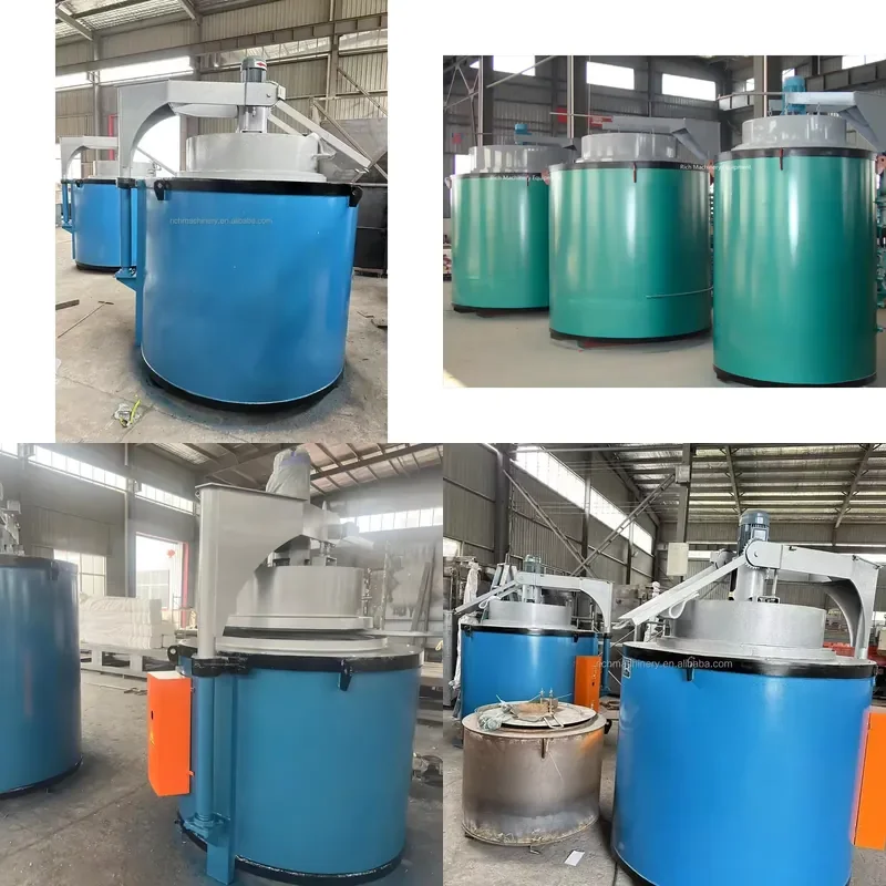 [2026] New Rich Well Type Electric Heat Treatment Tempering Hardening Oven with Motor Engine Bearing 650C Max Temp