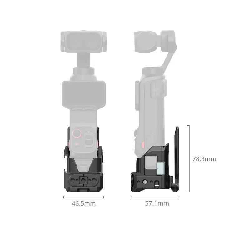 SmallRig Attachable Mount for Insta360 Luna Ultra built-in Magnetic Interface Cold Shoe Mount Arca-Swiss Plate 6824