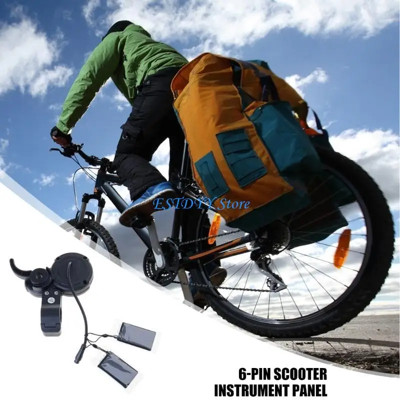 

G6DE Real Time Data Display Electric Scooters Instrument Universals Display Dashboards for Speed and Battery Monitoring