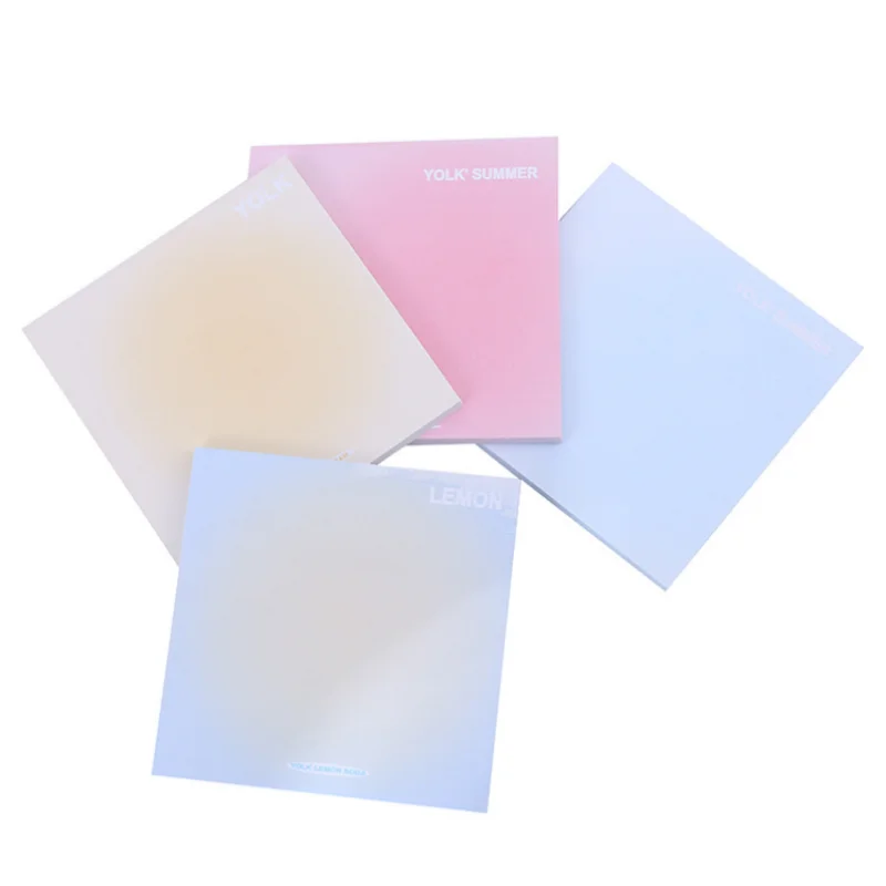 Gradient Macaron Color Sticker Student Convenient Message Sticker  Torn Office Notepad Note Pad  Stationery