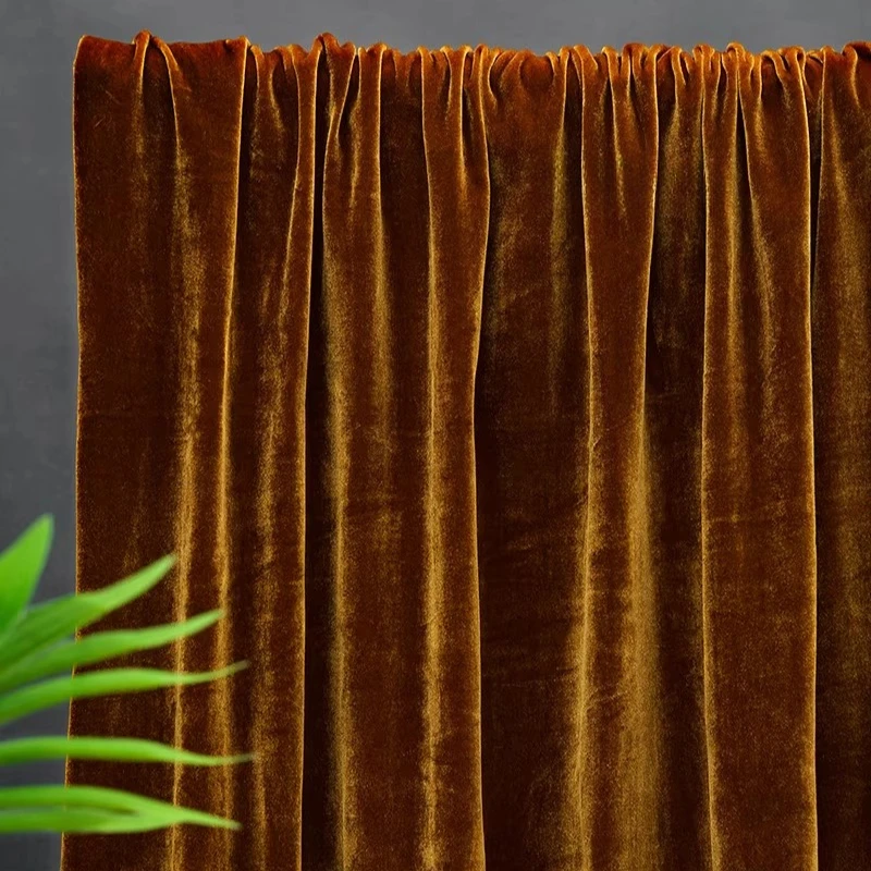 قماش اللباد المخملي للمنزل الخياطة الجمل البني الزنجبيل الأصفر الوزن الثقيل المنسوجة أفخم القطيفة المفروشات الستائر الحرف المواد