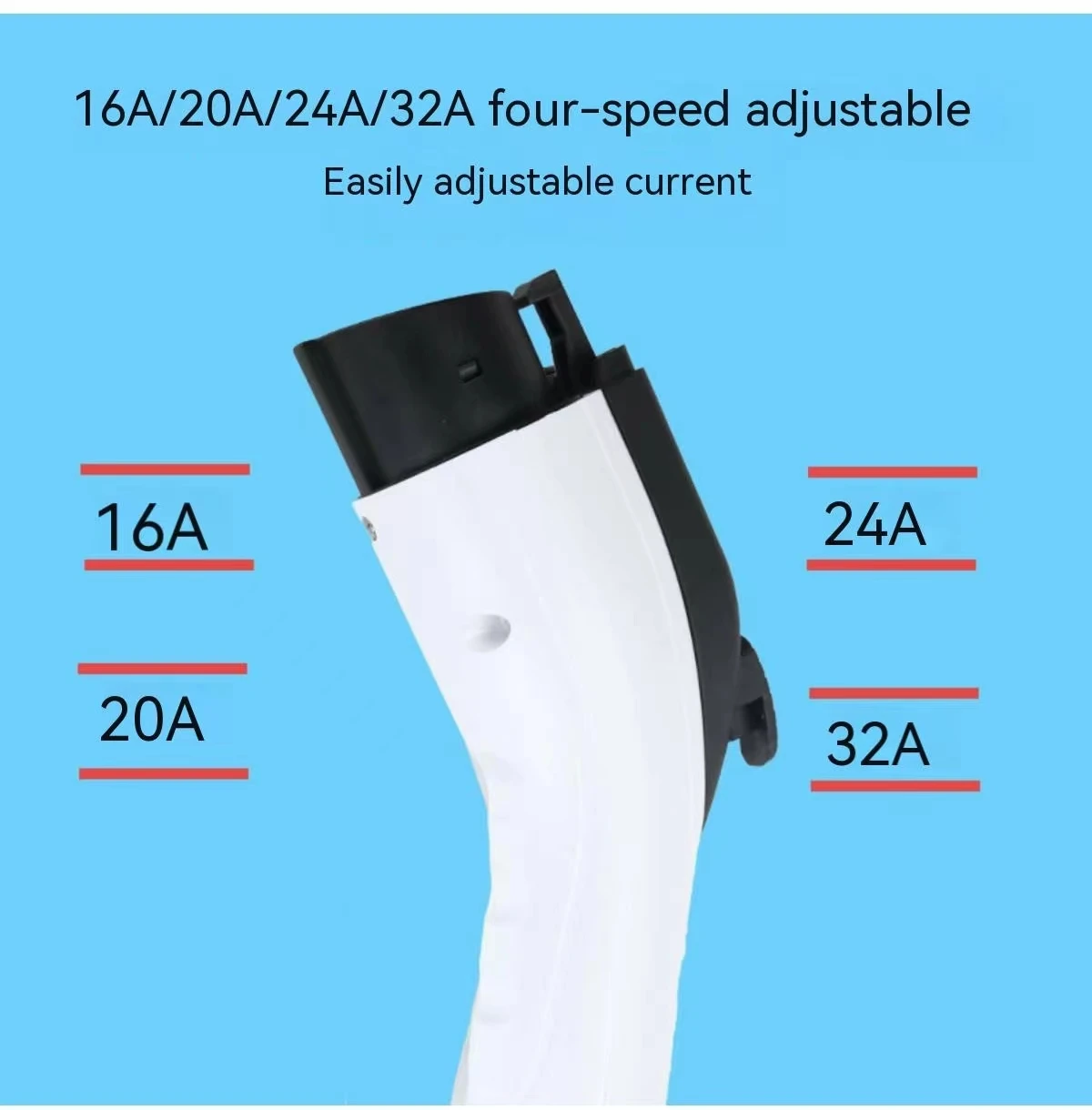 New energy vehicle portable charging gun ground free BYD car charger common European standard 5 meters