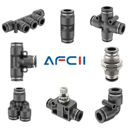 Better Quality Pneumatic Fitting Pipe Connector Quick Release Coupling 4mm 6mm 8mm 10mm 12mm PU PV PE HVFF PY Tube Connectors