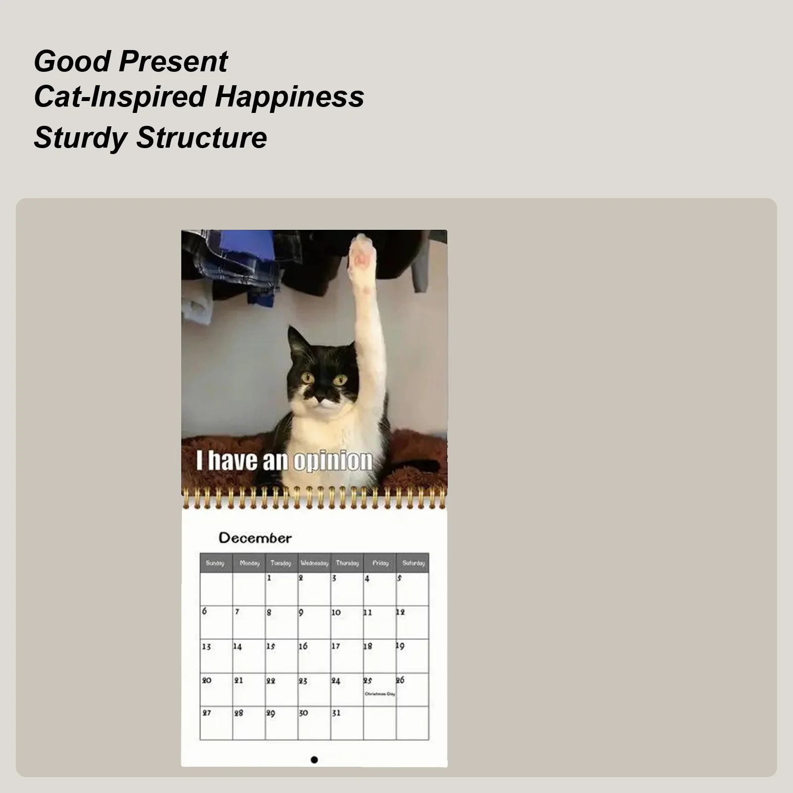 

Календарь с изображением кота на 2026 год, календарь на 12 месяцев, настенный планировщик расписания на 2026 год для праздничных свиданий, Рождества, Нового года, офиса, дома, для детей и взрослых