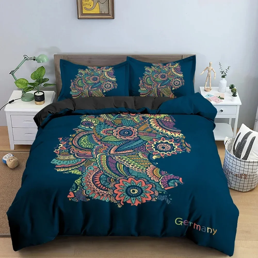

Horse Animal Print Boho Bohemian Style Comfortable Duvet Cover Pillowcase Bedding Set Children Bedroom Decoration Home Textile