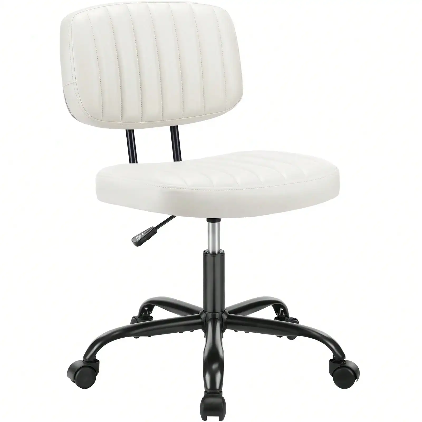 Armless Office Chair Adjustable Swivel Computer Mesh Desk Chair