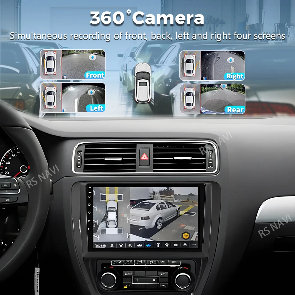 Android 16 For VW Volkswagen Jetta 6 MK6 2011 - 2018 2K QLED Android Car Radio Multimedia Video Player GPS Stereo CarPlay