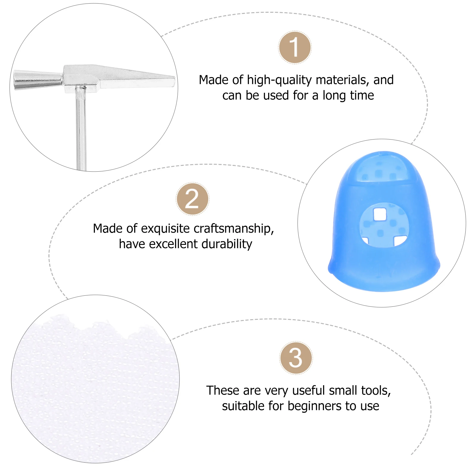 

Thumb Piano Accessories Practical Tuning Hammer Finger Accessory Kit Anti-pain Sleeve Bright Stickers Rubber Anti-slip
