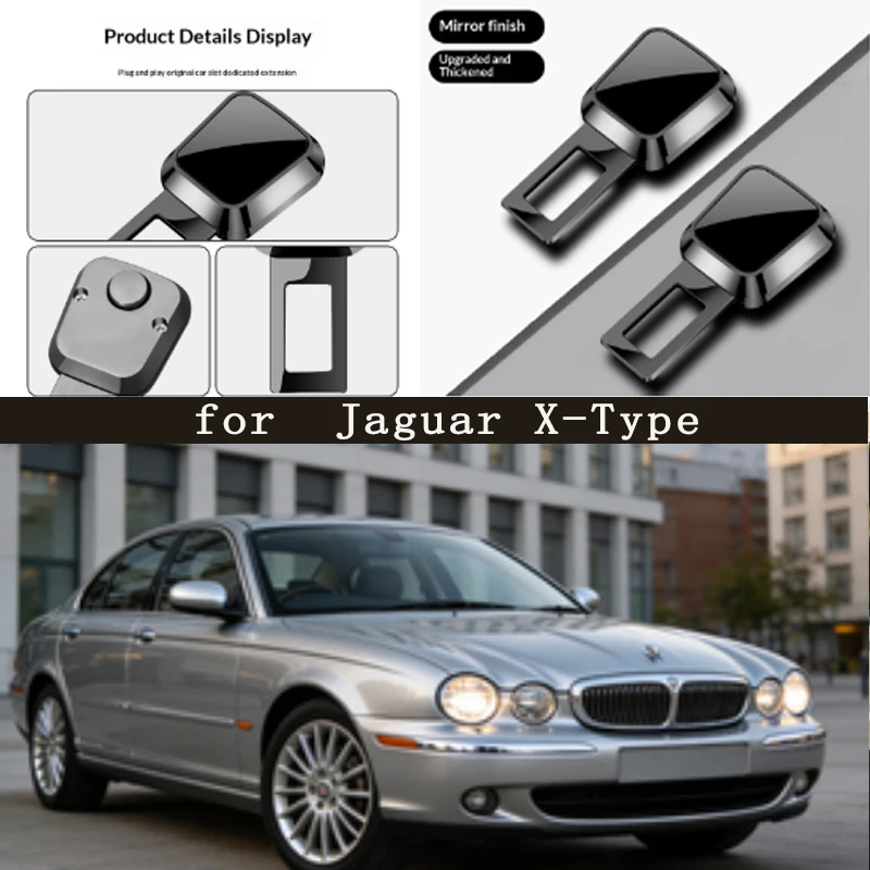

for Jaguar X-Type Car Seat Belt Clip Extender Safety Seatbelt Lock Buckle Plug Thick Insert Socket Extender Safety Buckle
