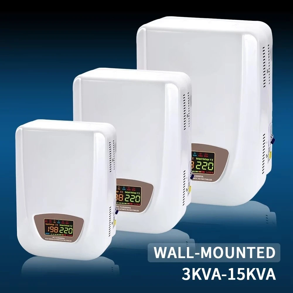 220V Single-Phase AC Voltage Regulator/Stabilizer with Copper Components Wall-Mounted for Home Use