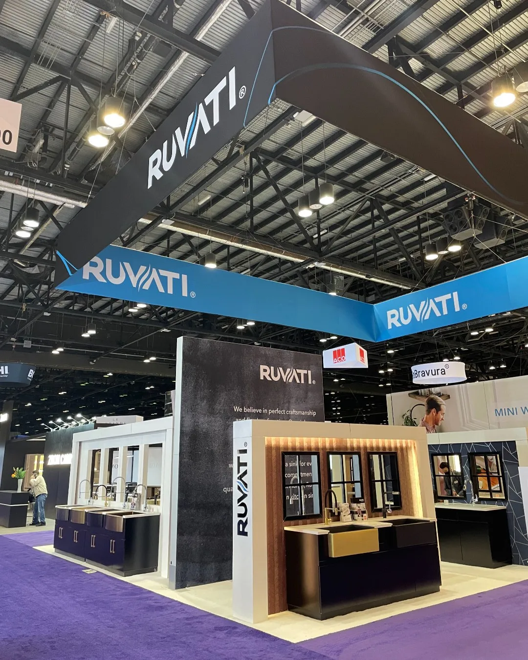 صناعة الأثاث تصميم كشك عرض تجاري كبير لـ AWFS Fair Las Vegas