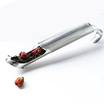 JJYY Ea Strainer Stainless Steel Infuser Pipe Design Touch Feel Holder Tool Tea Spoon…