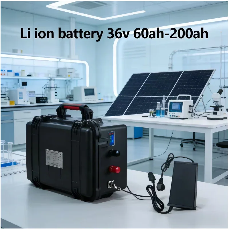 

36V 60-200Ah Li-ion Battery High Capacity for Trolling Motor 36V Lithium Battery with Charger – Marine/RV/Caravan Ready Deep Cy