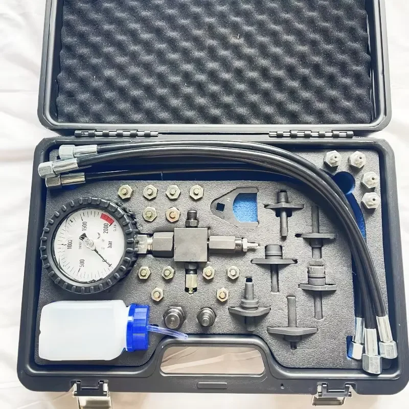 Automobile Common Rail Pressure Detector Carbon Steel On-Board Fuel Circuit Tester for Vehicle