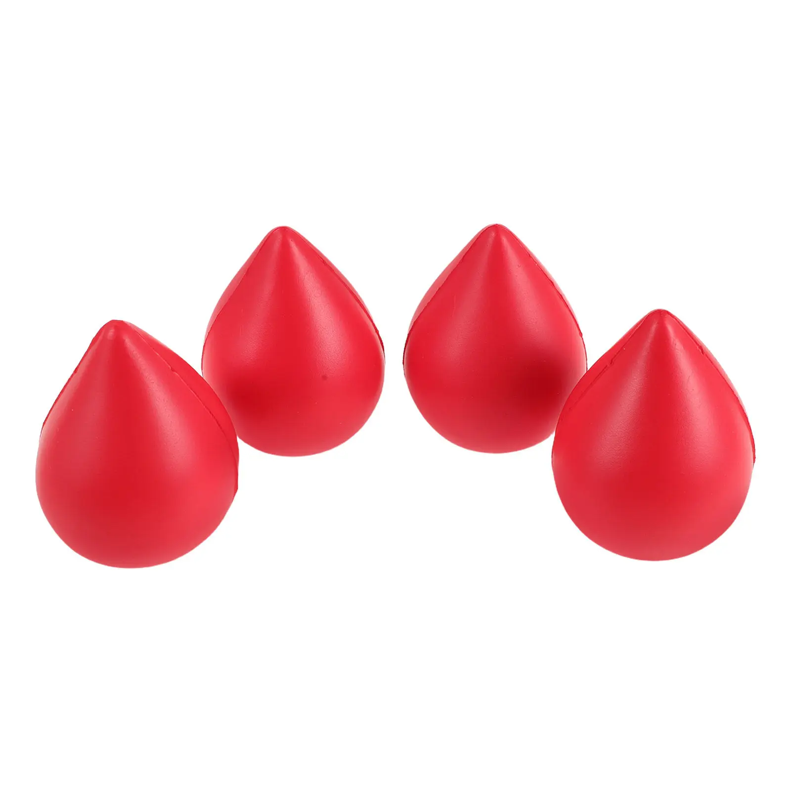 4Pcs Blood Donation Stress Relief Balls Water Drop Shape Hand Strength Exercise Anxiety Relaxation Soft PU Squeeze Ball