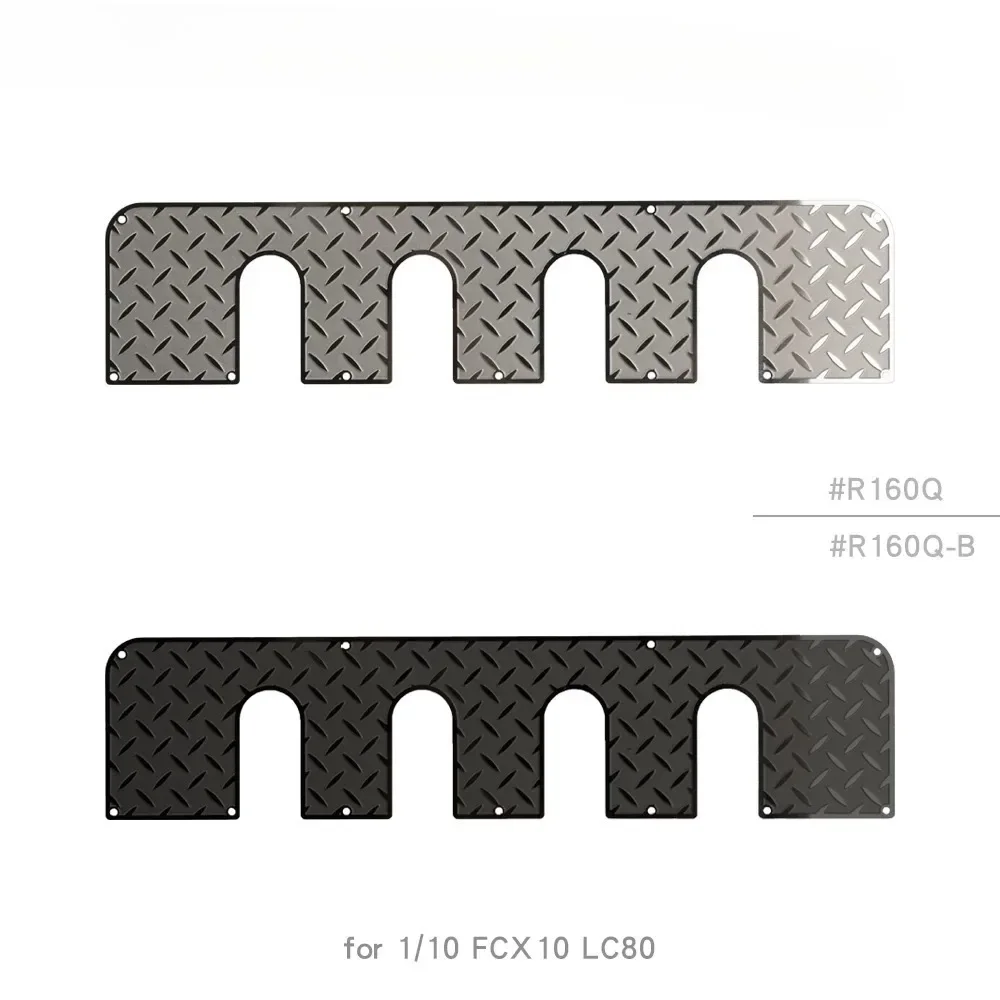 1/10 Protective Sheet Chequered Plate Metal Decorative for FCX10 LC80 Roof Rack Front End Upgrade Option parts #R160Q