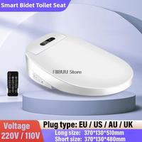 Smart Bidet Toilet Seat with Instant Heating Remote Control Heated Toilet Seat Bidet Toilet Cover Warm Air Dryer Feminine Wash