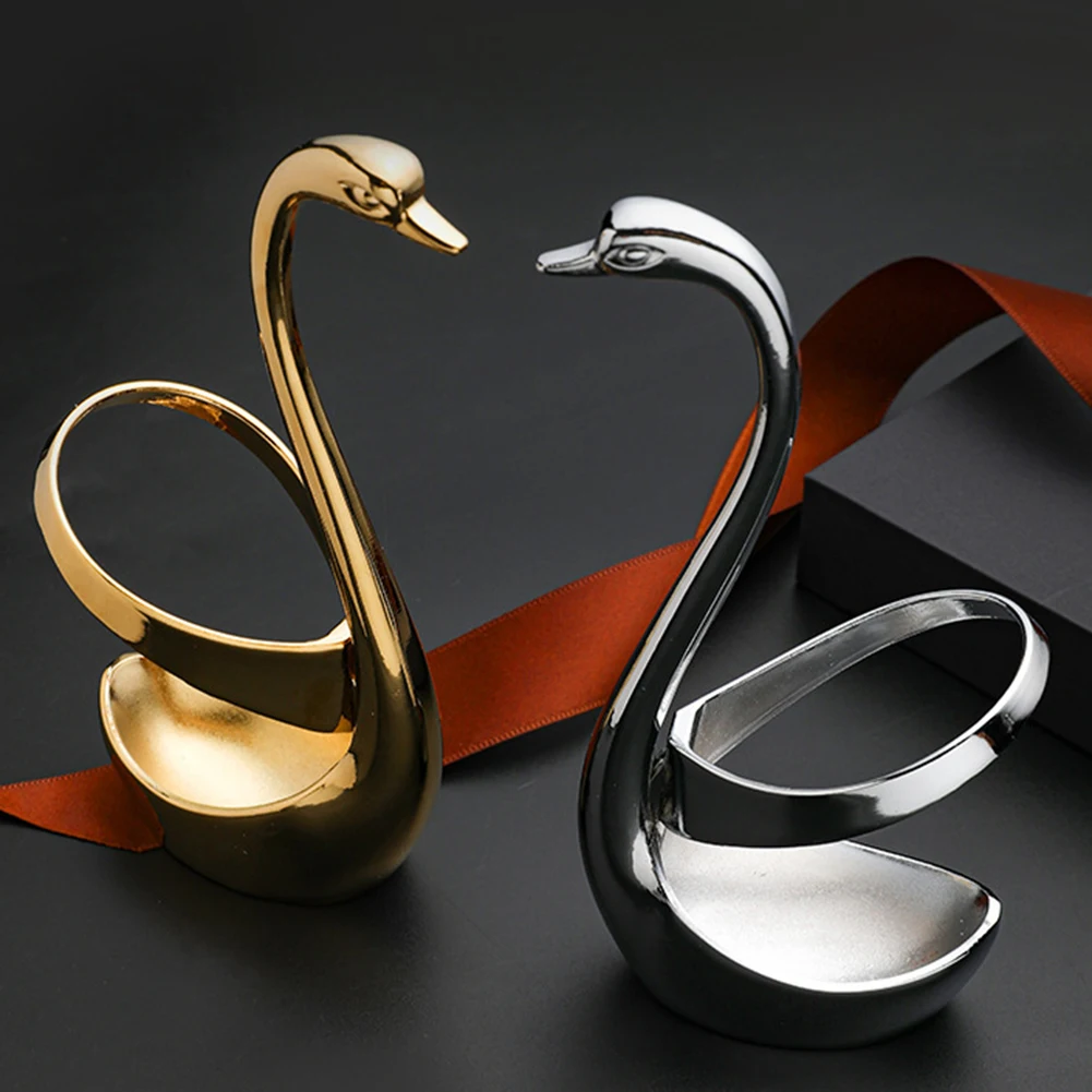 Swan-Shape Spoons Forks Stand Fashion Unique Fork Spoon Stand For Home Kitchen