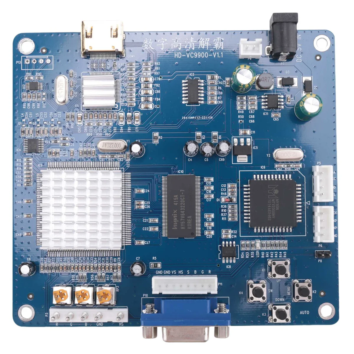 

【BAAZ Fast 】HD VGA/RBGS-VC9900 Плата преобразования игр с низким разрешением и высоким разрешением