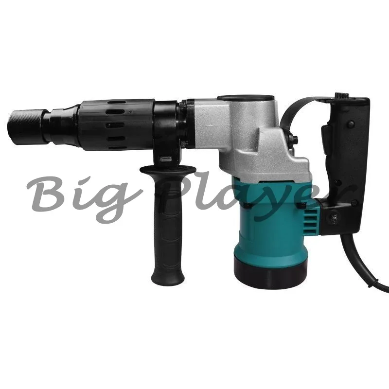

1200W Electric Rotary Hammer 220V Drill Swivel Adjustable Speed Drilling With Chisel Flat Bit Set For Wall Demolition