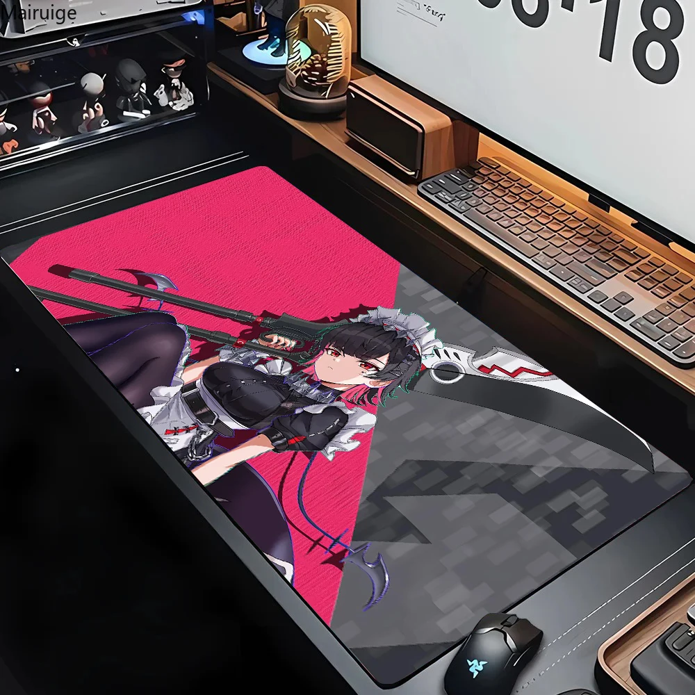 

900x400 Zenless Zone Zero Ellen Joe большой нескользящий резиновый коврик для мыши компьютерные игровые аксессуары коврик для украшения клавиатуры и рабочего стола