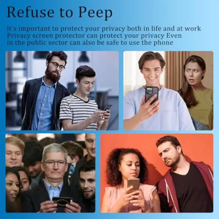 KAREEN Confezione da 2 pellicole protettive per la privacy per TMobile Revvl 7 5G Anti Spy Pellicola in vetro temperato privato Antigraffio Custodia senza bolle