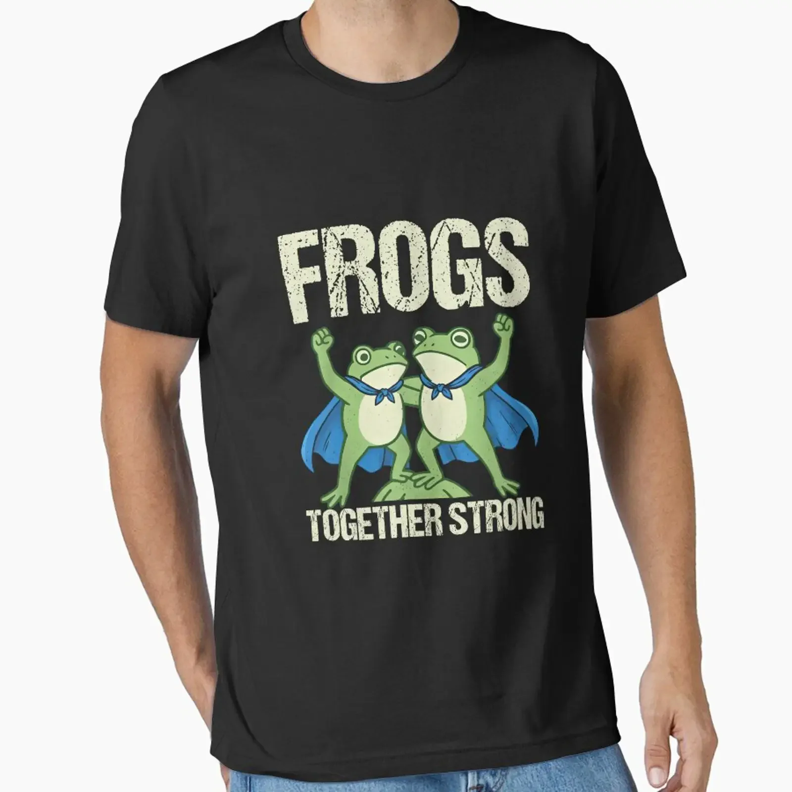 Portland Frog Protest Anti ICE FDT I Stand With No Kings Day Frogs Together Strong Essential T Shirt vintage Washed Casual