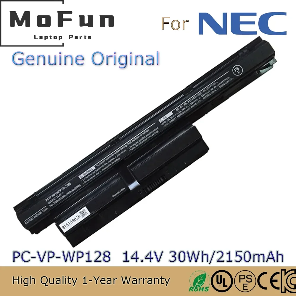 

Brand New Original PC-VP-WP126 14.4V 30Wh Laptop Battery for NEC LS150/L PC-LS150HS6B series PC-VP-WP128 OP-570-77006 etc.