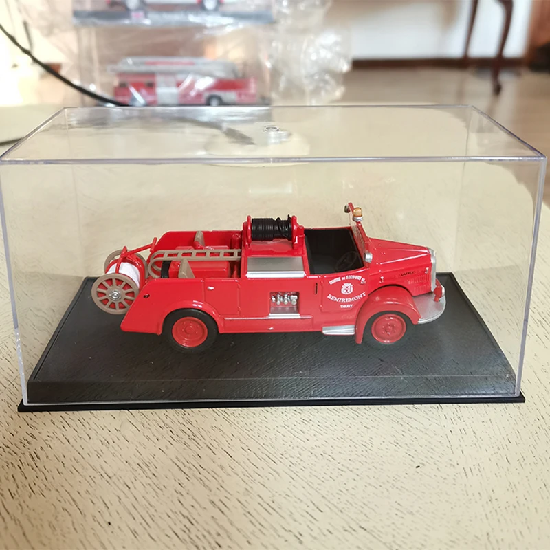 Modelo de aleación de simulación de motor de bomberos, escala 1/50 PS Laffly BSS C3 Francia 1950, pantalla estática, regalo coleccionable, decoración de recuerdo