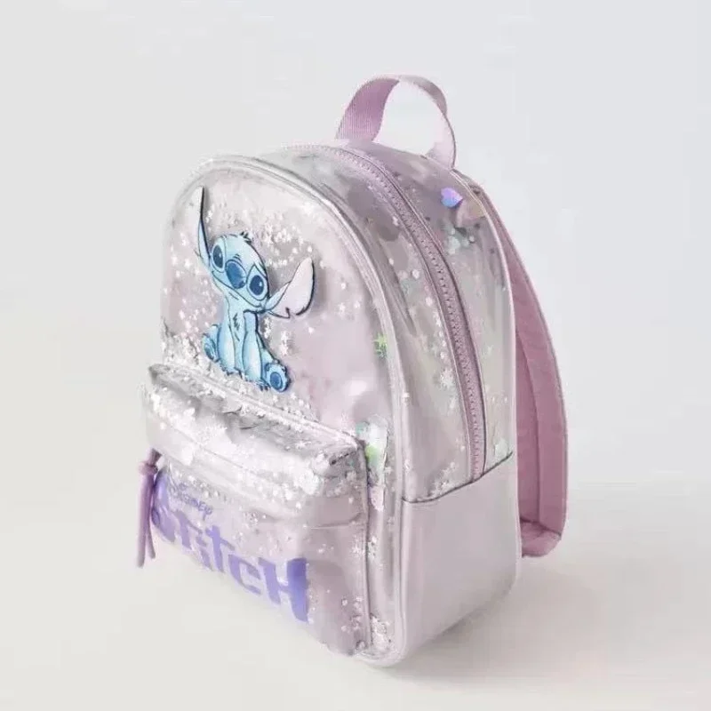 Disney\'s New Stitched Cartoon Sequined Back Fashionable and Versatile Trendy Kindergarten School Bag for Boys and Girls