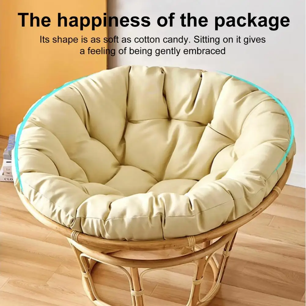 Round Cushion for Hanging Egg Chair Stuffed Hammock Seat Cushion Rocker Chair Pad for Patio Garden Swing Chairs