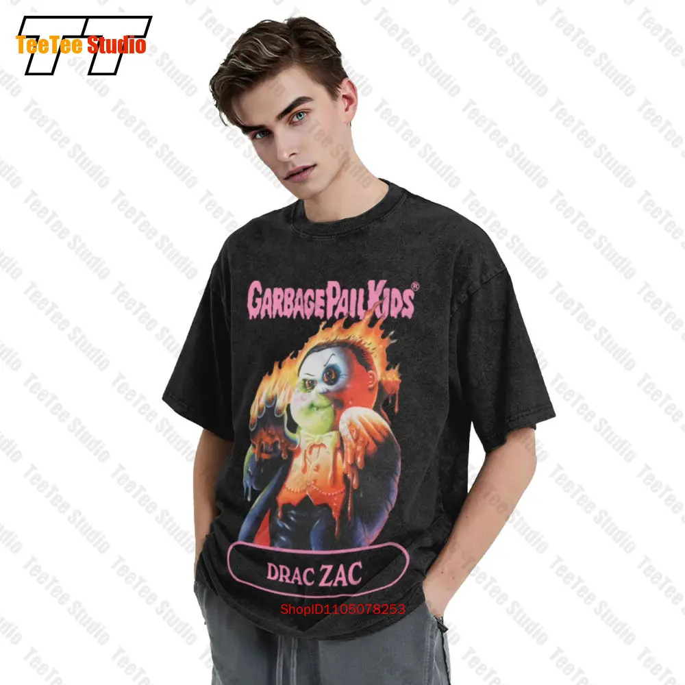 Super 7 X Garbage Pail Kids Drac Zac Vampira Dracula Movie Vintage Oversized T-Shirt 2KT5 - view 3