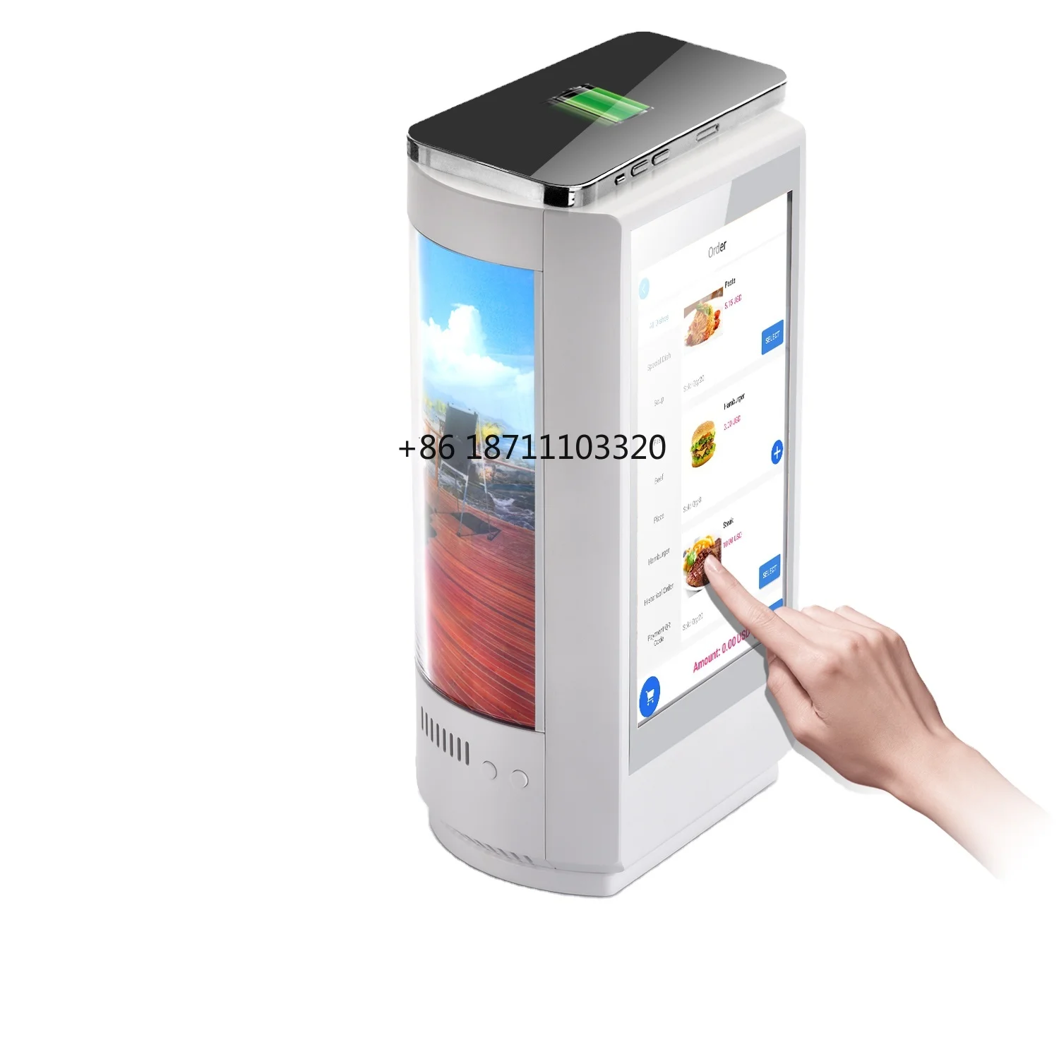 

New Design Android Touch Screen Table Desk Digital Signage Advertising Display 7 Inch With WiFi