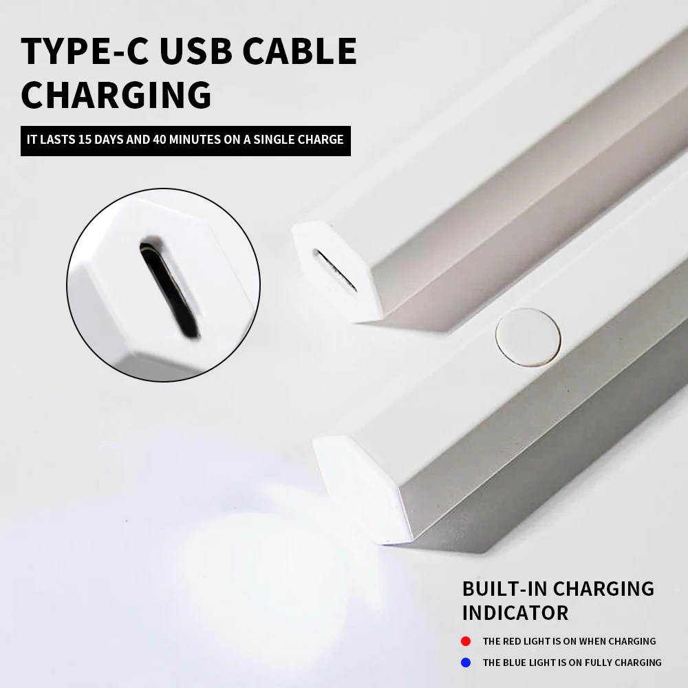 Handheld UV-licht voor gelnagels Droger Penlamp, nagellak Drooglamp Draagbare Nail Art Tool Oplaadbare sneldrogende nagellamp