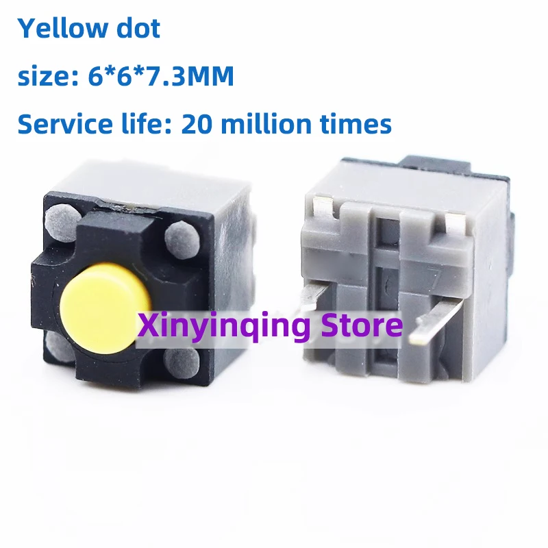 10/30PCS Kailh Mute Button 6*6*7.3 Silent Switch Wireless Mouse Button Micro Switch buttons accessory square Switches