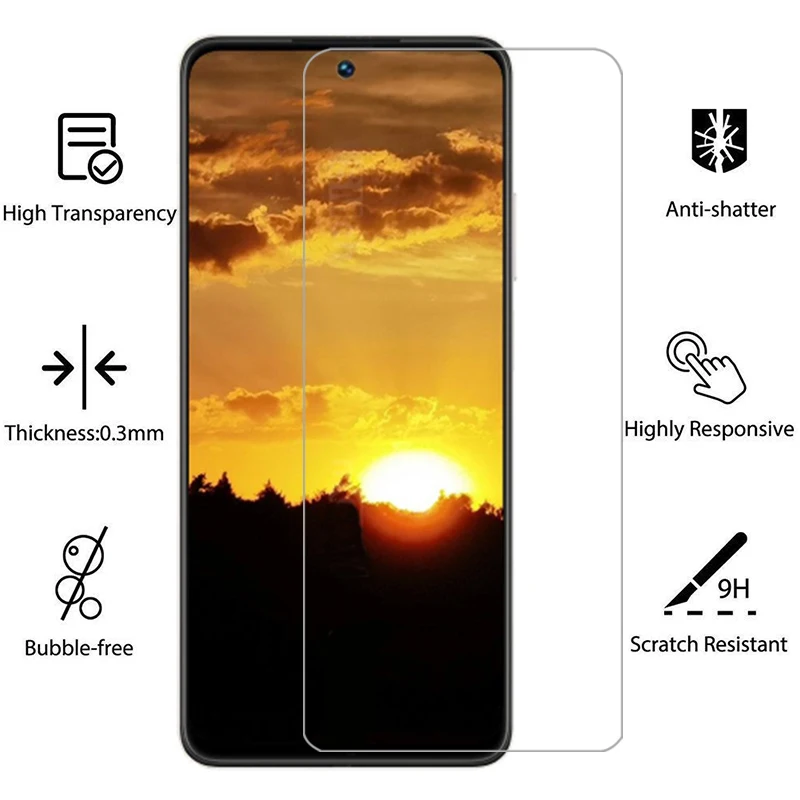 واقي شاشة لهاتف Realme C55 من الزجاج المقسى الواقي على Realmec55 c 55 55c فيلم هاتف جلاس Realmi Real me Real relali relme reame